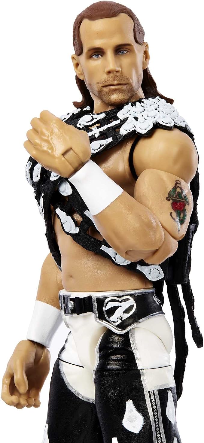Mattel WWE Shawn Michaels SummerSlam Elite Collection Action Figure Dominik Mysterio Build-A-Figure Parts, Collectible Gift for Ages 8 Years Old & Up