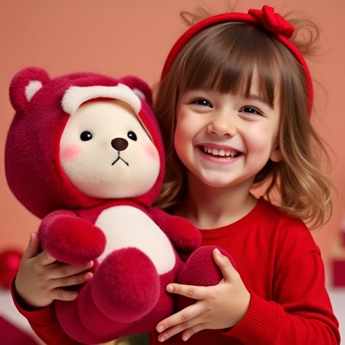 Ryttir Large Teddy Bear Plush - 15.7" Extra Soft Bear Stuffed Animal Hugging Pillow with Rotund Belly,Safety Nursery Decor & Sensory Comfort,Cuddle Companion for Age 0+(Birthday Gender Neutral Gift)