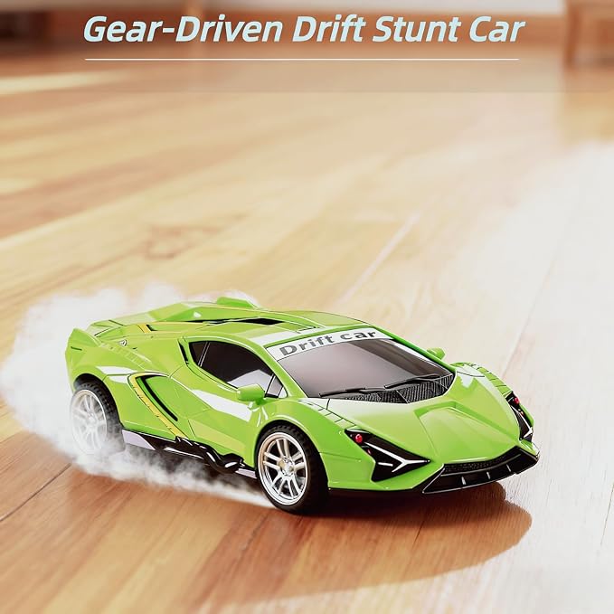 2 Pack Race Cars Pull Back, Push Go Inertial Drift Car Models for Toddlers - 3+ Year Old Toys for Kids Ages 4-8 - Perfect Car Toy Set