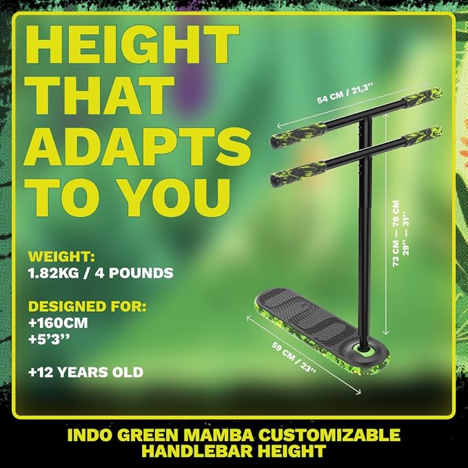 in Do the Trick - Trick Scooter for Teenagers & Adults - 12 Years - Trampoline Scooter Ideal for Trampoline Stunt Exercises, Professionals & Beginners - Indoor & Outdoor Freestyle