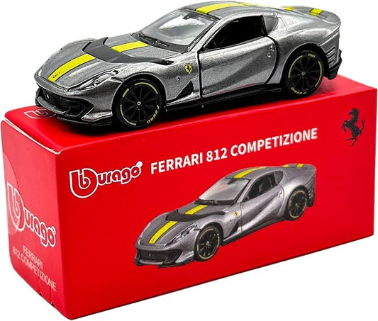 Bburago 1:64 Scale Ferrari Series Model Collection Race Diecast Metal Model Car (812 COMPETIZIONE)