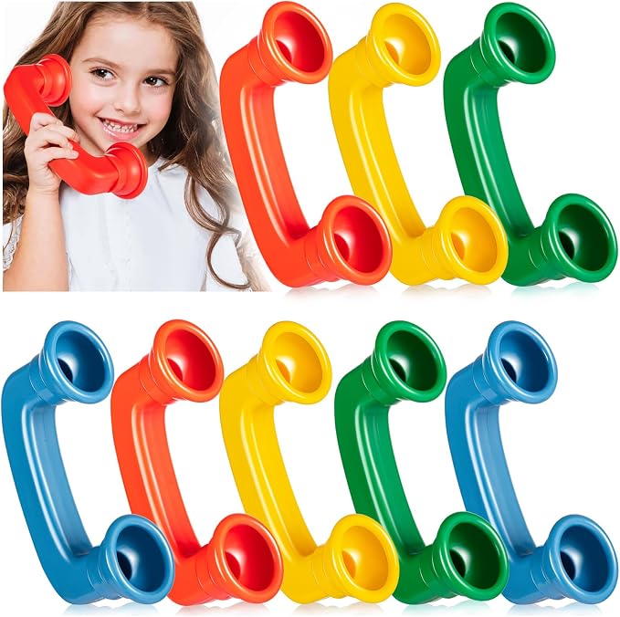 Whisper Reading Phones 8 Pcs Hear Myself Sound Phone Speech Therapy Toy Tool for Classroom Accelerate Reading Fluency Comprehension and Pronunciation for Kids and Adults