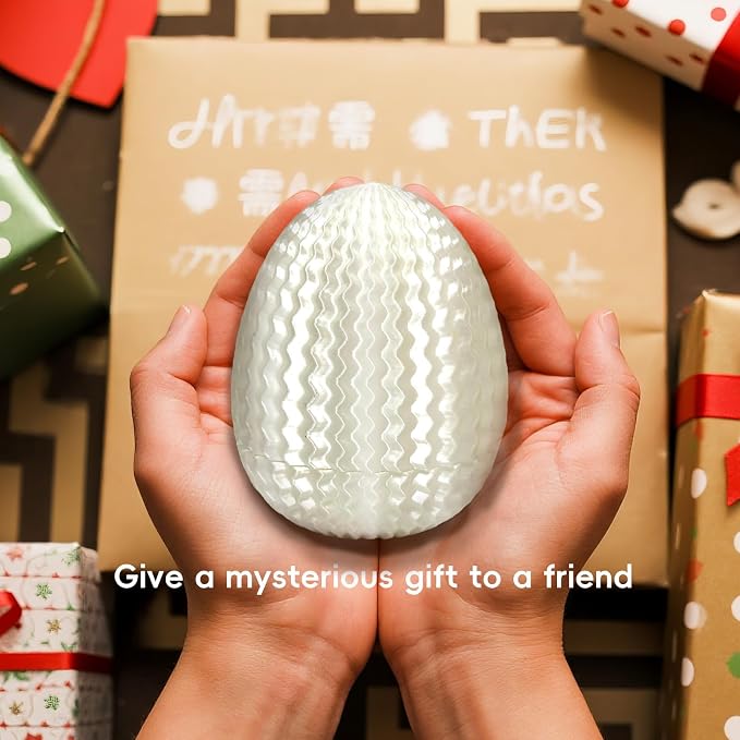 Money Puzzle Box for Cash Gift Card Holder - Reusable Secret Safe with 4 Unique Maze Egg Designs, 3D Printed Brain Teaser Game for Teens Adults, Easter Birthday Christmas Stocking Stuffer (White)