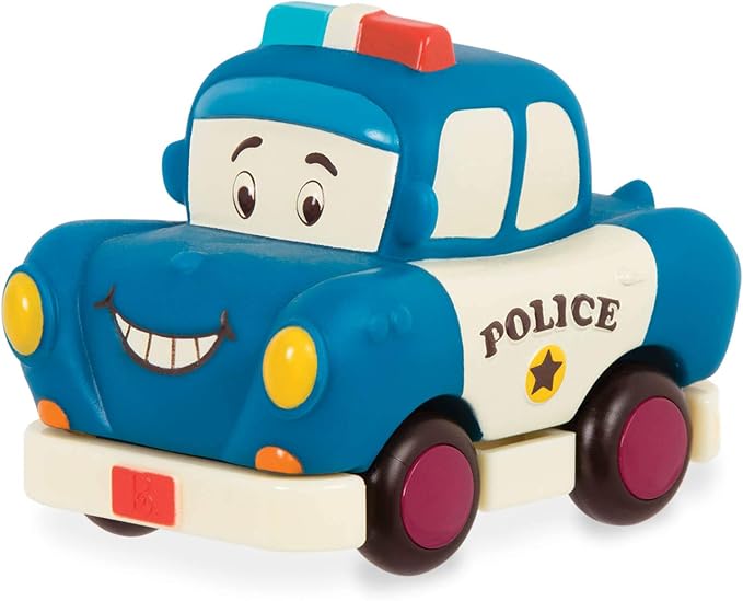 B. toys – Mini Pull – Back Vehicles Set – Set of 3 Vehicles – Truck, Camper Van, Police – 12+ Months