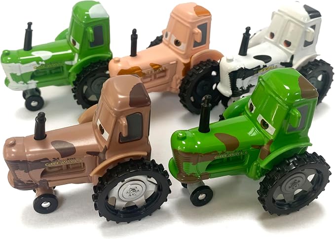 6PCS Movie Cars 2 3 Cars Assortment 1：55 Loose Diecast Vehicles Toys (6 PCS CAR Toy) (MP-Cow Collection)