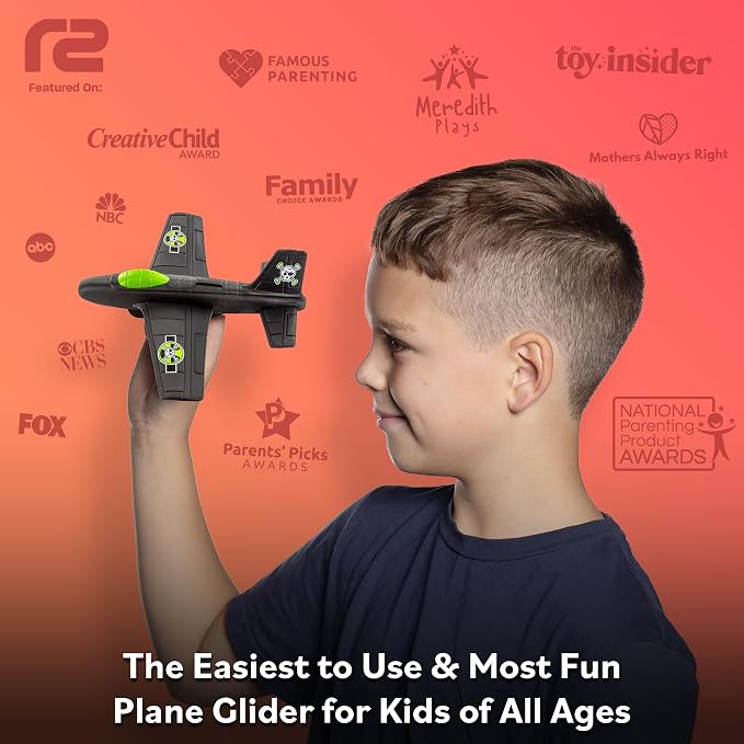 Toy Airplane For Kids - Summer Basket Stuffers for Kids - Durable EVA Foam Plane - Airplane Toy Stocking Stuffers - Small Gifts For Boys & Girls 2026 Foam Glider Plane - Fun Kid Glider Airplanes Toys