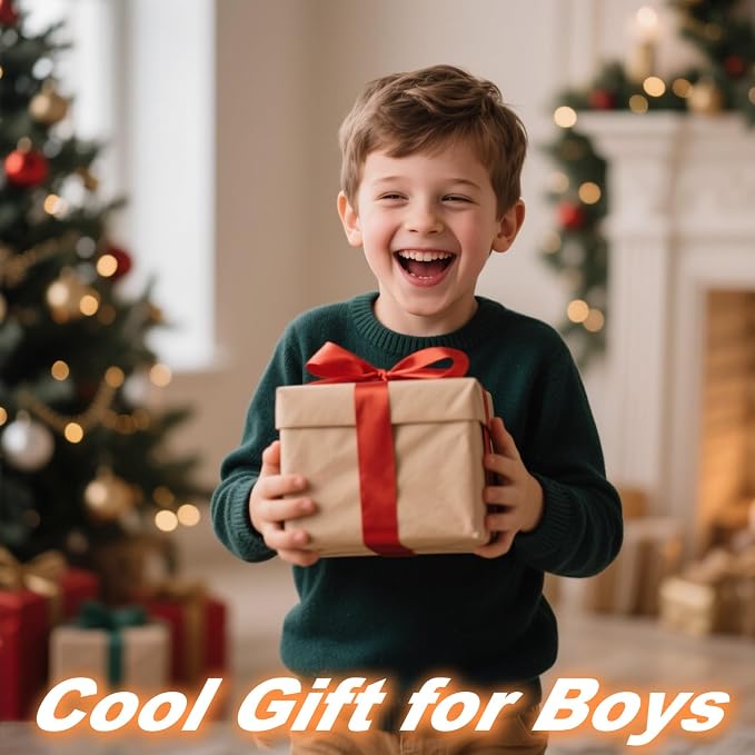 Remote Control Car, Outdoor Toys RC Cars for Kids Ages 6-12, 4WD Double Sided Stunt Vehicle with Upgraded USB-C Modular Batteries, 5 6 7 8 9 10+ Year Old Boy Birthday Orange