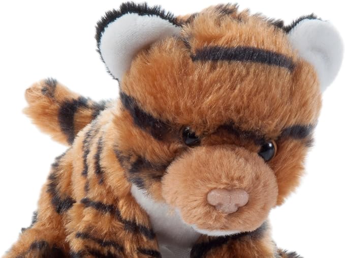 The Petting Zoo Tiger Stuffed Animal Plushie, Gifts for Kids, Wild Onez Babiez Zoo Animals, Orange Tiger Plush Toy 6 inches