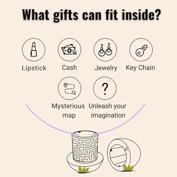 Maze Egg Money Puzzle Gift Box: Available in 4 Unique Internal Designs - Secret Cash Holder & Surprise Gift Container for Easter, Birthday, Wedding - Fun Brain Teaser Toy for Kids & Adults