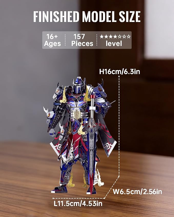 Piececool Metal 3D Puzzle for Adults The Titan Metal Mecha Model Kits, Brain Teaser DIY Building Kit Family Time,Home Decor Best Gifts