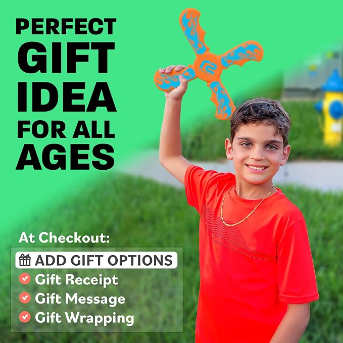 Boomerang for Kids - Best Gifts for Boys & Girls Gift Ideas - Kids Gift & Fun Summer Outdoor Presents Toys - Beach Toys Fun Toddler Toys Birthday Party Favors & Goodie Birthday Gifts for Kids