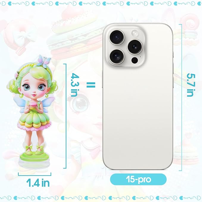 PainZieteg Magnetic Dress Up Dolls,Paper Dolls for Girls, Kids DIY Princess Magnetic Dress-Up Doll for Girl Birthday (Macaron Elf)