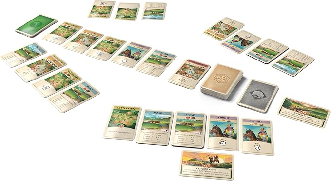 CATAN On The Road - Portable Card Game Edition of CATAN for Travel & Quick Play, Build Trade & Settle Anywhere, Family Fun for Kids & Adults, Ages 10+, 3-4 Players, 15 Minute Playtime