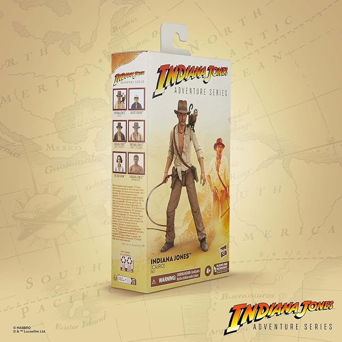Indiana Jones and The Raiders of The Lost Ark Adventure Series (Cairo) Action Figure, 6-inch Action Figures, Ages 4 and up, (F8527)