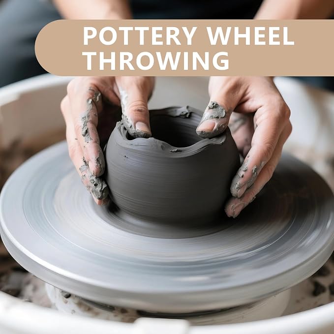 VIBRATITE Natural Air Dry Clay Bulk, 10LBs All-Purpose Modeling Sculpting Pottery Clay for Beginners and Professional (Dark Gray)