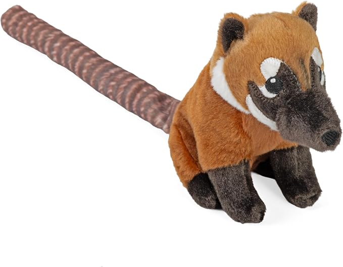 Wild Republic Rainforest Coati, Stuffed Animal, 6 Inches, Plush Toy, Fill is Spun Recycled Water Bottles