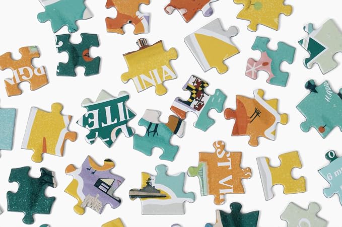 Geotoys Mid-Atlantic Region Jigsaw Puzzle - Educational and Interactive Map Game - 250 Piece Puzzles - Jigsaw Puzzles for Kids Ages 8-12 - Kids Puzzle Games with Colorful Landmarks