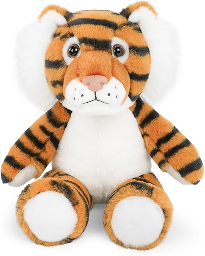 Stuffed Animal Plush Toy Soft Plushie Cuddly Tiger Cute Plush Toy for Kids Toddlers Boys Girls Birthday Christmas Nursery Decor Party Favors