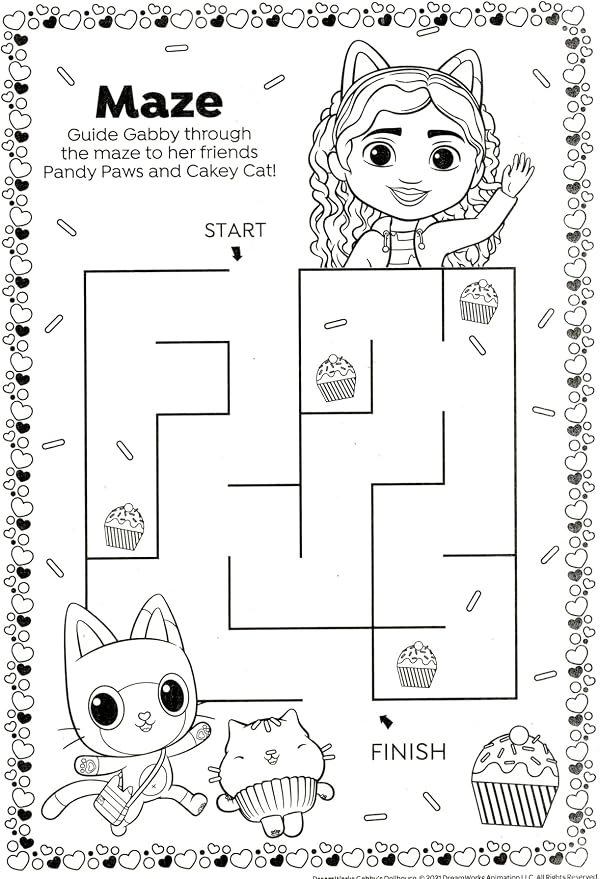 Gabby's Dollhouse Coloring Acitivty Book Set for Kids, Girls - Bundle with PlayPack, Kids Coloring Book and More