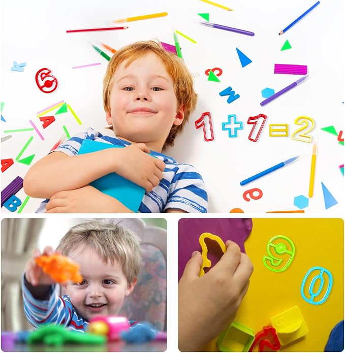 Numbers Dough Cutter Kit, Assorted Colors