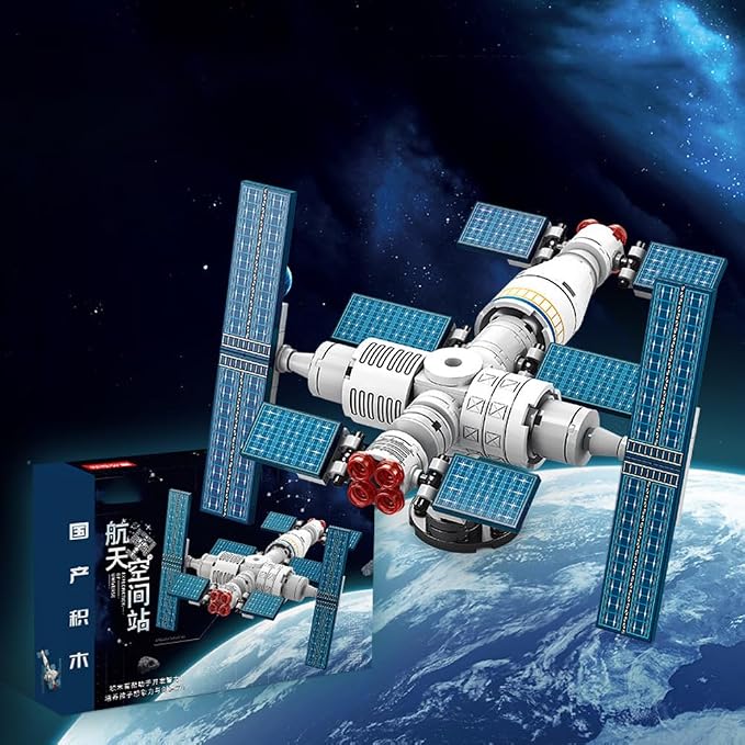 Vilbocr 96-Piece Space Station Building Blocks Set | STEM Educational Toys for Kids Ages 6-12 | Creative Astronaut Adventure Playset for Boys & Girls | Compatible with Major Brands