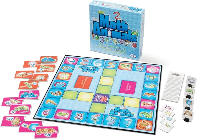Talicor Mathanimals - Fun and Educational Math Game for Kids - Learn and Practice Math Skills - Ideal for Family and Classroom Play