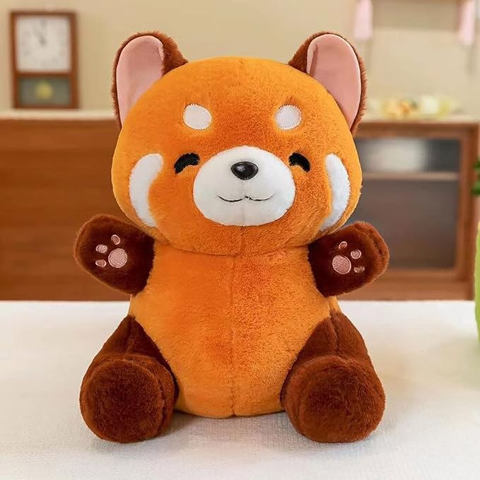 YUKOUQIAN Red Panda Stuffed Animal Cute Red Panda Plush Toy 9 inch for Girls Boys (red Panda)