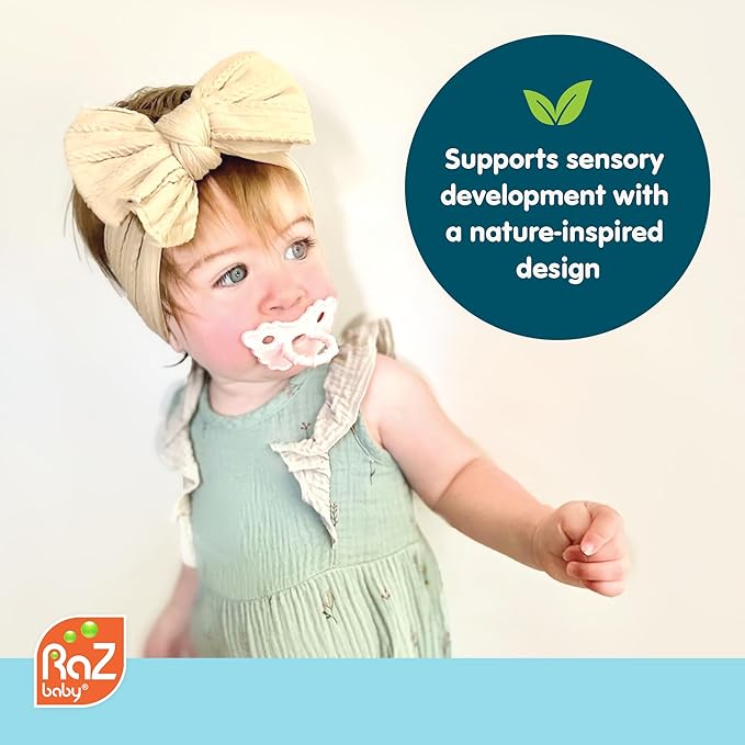 RaZbaby RaZbuddy RaZberry Teether/Pacifier Holder w/Removable Baby Teether Toy - 0M+ - Bpa Free (Koala)