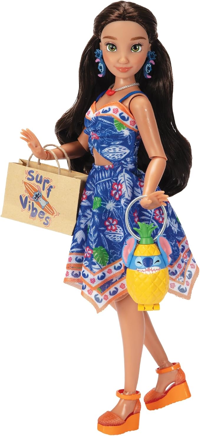 Disney ILY 4ever Fashion Dolls Inspired by Stitch 11.5" Tall with 13 Points of Articulation, Multi-Outfit Closet Set and a Glittery Mickey Ring for You! [Amazon Exclusive]
