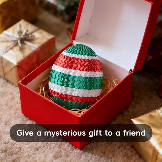 Money Puzzle Box for Cash Gift Card Holder - Reusable Secret Safe with 4 Unique Maze Egg Designs, 3D Printed Brain Teaser Game for Teens Adults, Easter Birthday Christmas Stocking Stuffer