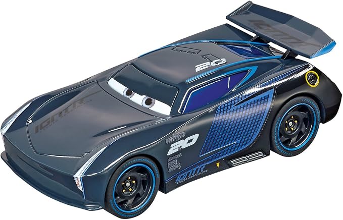 Carrera GO Cars Slot Car Race Track Set – Lightning McQueen Neon Nights | Electric slot car track, Lightning McQueen toy for kids 6+, includes McQueen & Storm cars, Neon Nights theme, easy setup