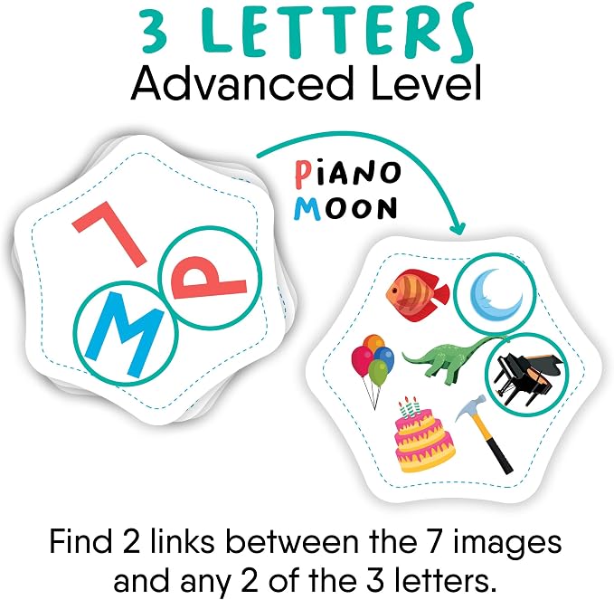 Letter Links — Word Match Game by FlexiQ, Brain Teasers for Kids 6+, Board Games for Family Night