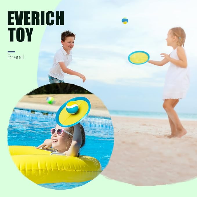 Upgraded Toss and Catch Ball Game Set, Beach Pool Toys Outdoor Games for Kids Toys, Outside Family Lawn Yard Games, for Boys Girls 3 4 5 6 7 8 9 10 11 12 Years Old