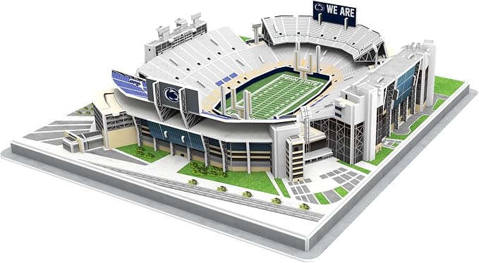 Pro-Lion 3D Jigsaw Puzzle of Beaver Stadium – 134 Pieces | Penn State Nittany Lions College Football Model | NCAA Football Stadium Building Kit | Creative Gift for Men, Boys & Kids Aged 8+