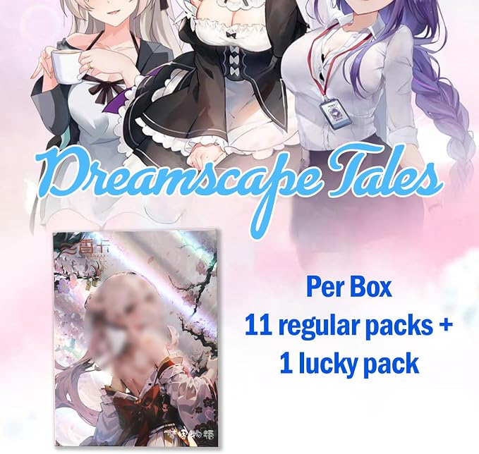 Anime Cards, Dreamscape Tales - 1 Box,MEIKA Series, Anime Stuff Goddess Story TCG Integrated Waifu Card (MJWY)