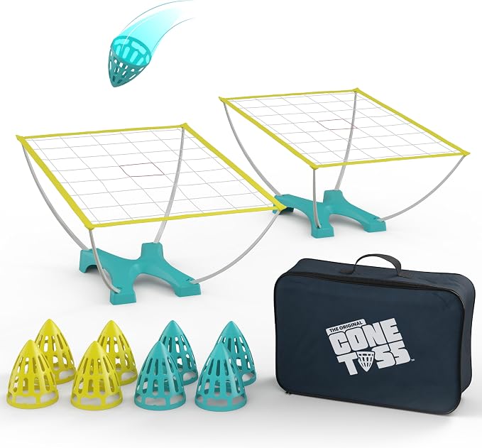 The Original Cone Toss Outdoor Target Tossing Outdoor Game - A New Twist on Cornhole and Bean Bag Toss Games | Perfect for Family, Friends, BBQs, & Tailgates | Fun for All, Adults & Children Ages 8+