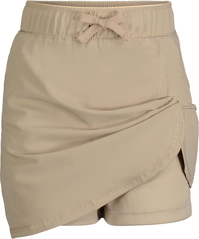 Nautica girls School Uniform Pull-on Scooter Skirt With Undershorts, Knit Waistband & Functional Pockets