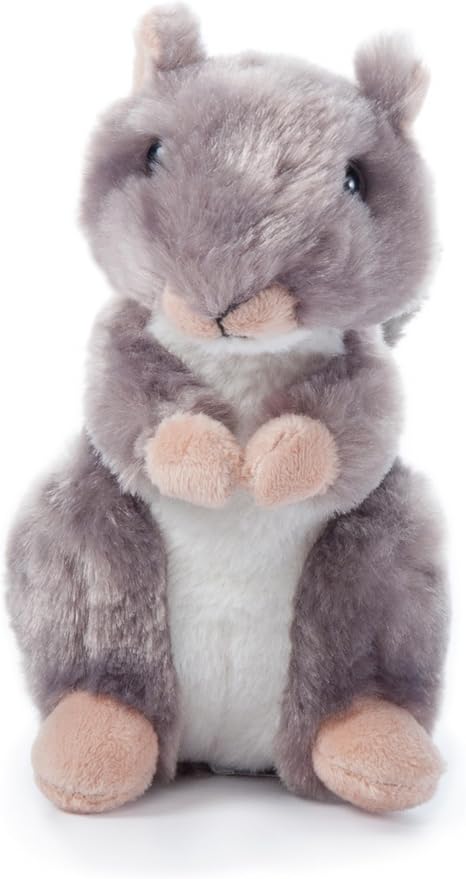 The Petting Zoo Squirrel Stuffed Animal Plushie, Gifts for Kids, Wild Onez Babiez Wildlife Animals, Squirrel Plush Toy 6 inches
