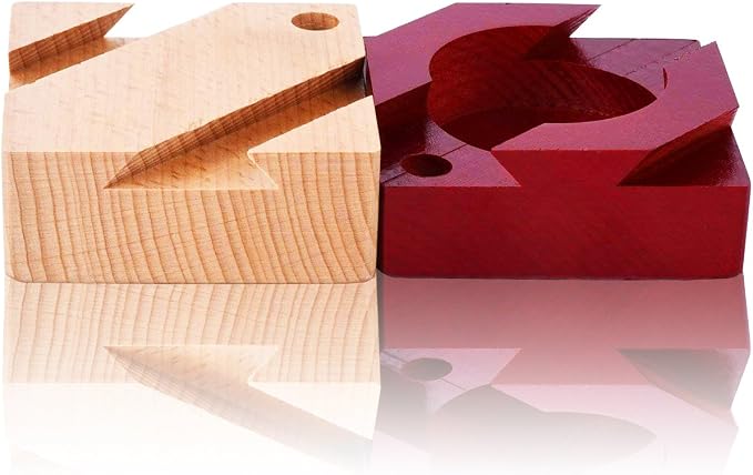 DC-BEAUTIFUL Impossible Dovetail Box Mini 3D Brain Teaser Wooden Magic Drawers Gift Jewelery Box Puzzle Toy for Adults
