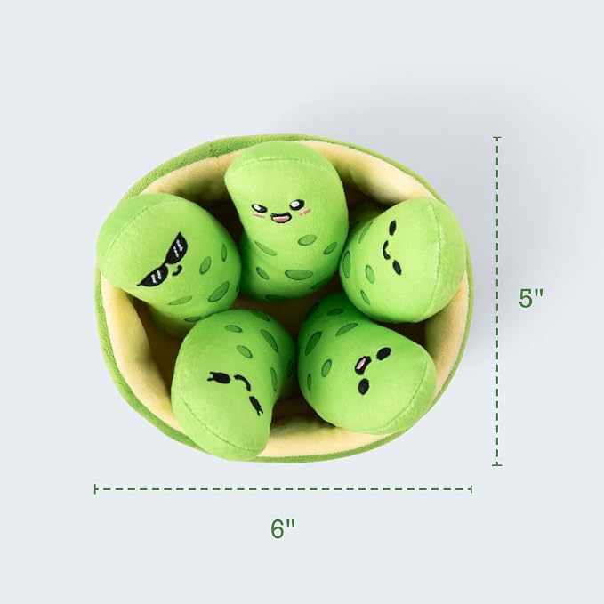 Emotional Support Pickles by Relatable, Cuddly Stuffed Animals and Toys, Squishy Toys and Plushies, Perfect Funny Pickle Gifts for Loved Ones of All Ages, Includes 5 Plushies with Carrying Basket
