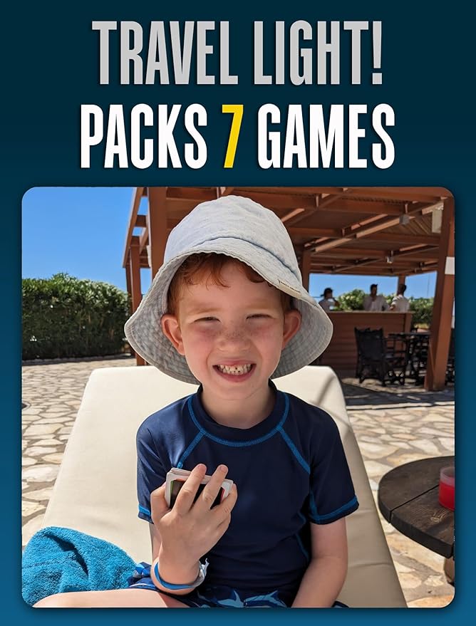 SMART CARDS Countries, Gift, Stocking Stuffer, Travel Game, 7 Games in 1, Pairs, Snap, Trumps, Rummy, Memory Quiz, Learn Facts, Age 5+, 1-8 Players