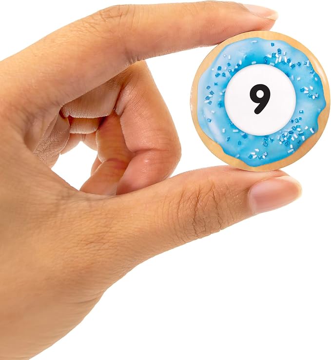 Junior Learning: Subtraction Snacks - Hands-On Math Problems Practice Game, Covers Subtraction Facts to 20, Donuts Theme Double-Sided Cards, Kids 5+