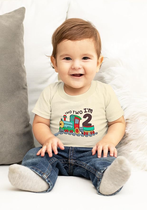 Unordinary Toddler 2nd Birthday Shirt boy Chugga Chugga Two Two Train im 2 Years Old Second Birthday Tshirt