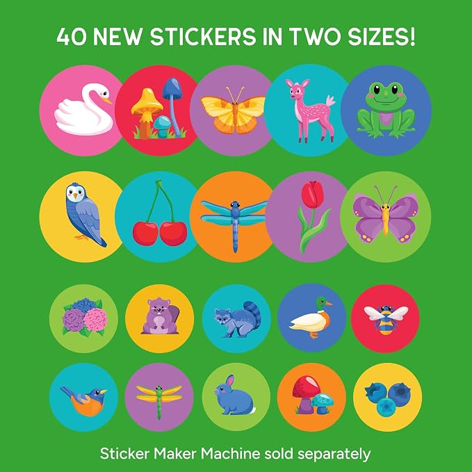 Educational Insights 3D Sticker Maker Refill Pack: Garden Friends - Supplies for Custom Sticker Maker for Kids, DIY Stickers for Kids, Puffy Stickers for Toddlers, Machine Sold Separately