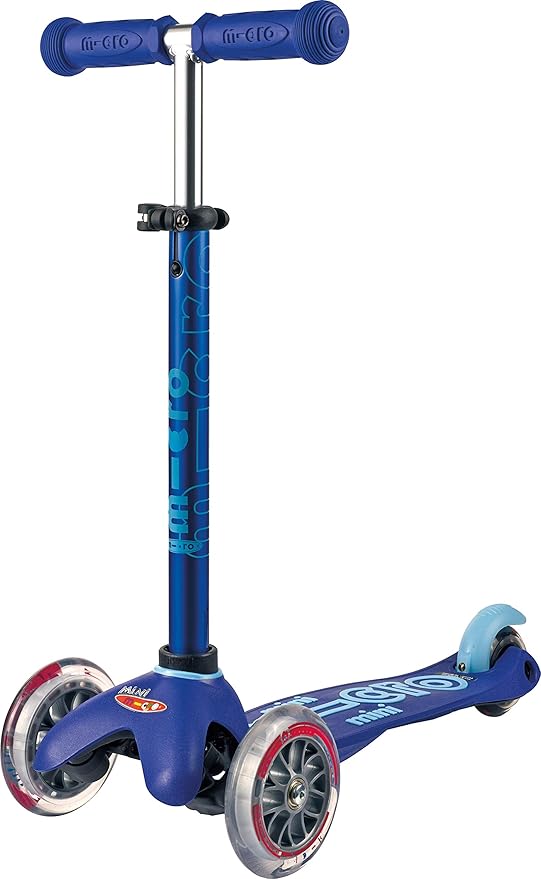 Micro Kickboard | Mini Kids Scooter for Ages 2-5 | Children up to 110 lbs | 3 Wheel Lean-to-Steer Design | Adjustable T Bar | Smooth Ride PU Wheels | Swiss Design