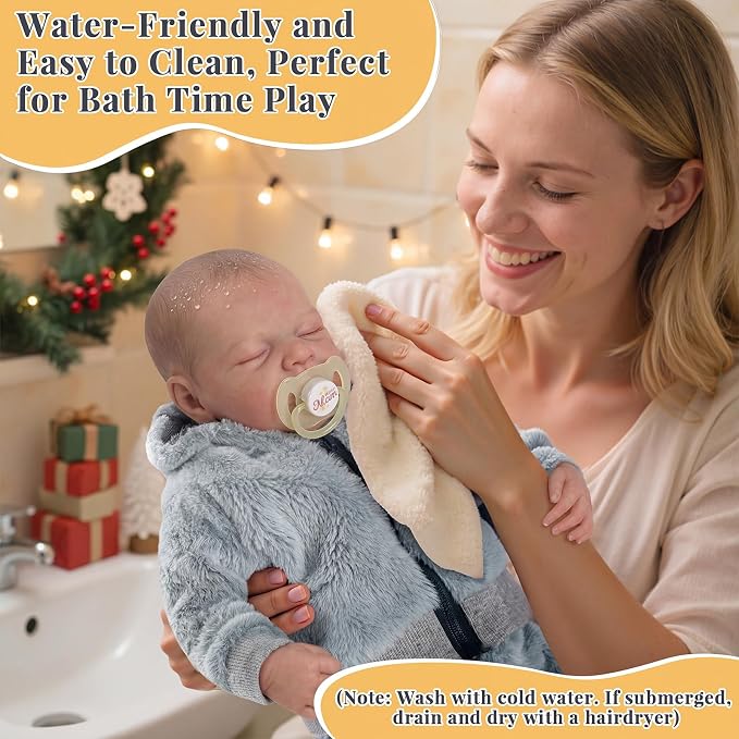 BABESIDE Lifelike Reborn Baby Dolls Boys - 17-Inch Real Baby Feeling Realistic-Newborn Baby Doll Full Body Vinyl Real Life Baby Dolls with Toy & Gift Box for Kids Age 3+