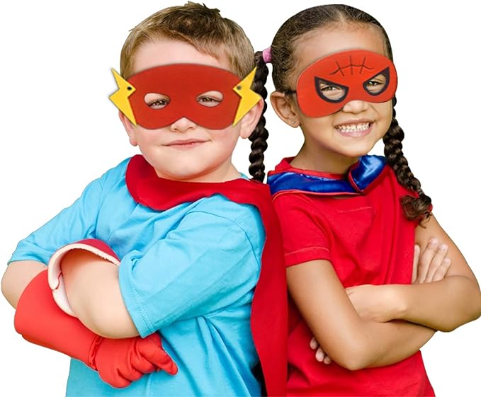 Treasure Store Outdoor Toys for Toddlers Age 3-5 - Party Favor for Kids, Superhero Dress up Gifts for 3-7 Year Old Boys Girls Costumes Supplies 6 Pcs