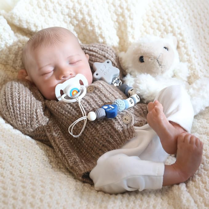 CHAREX Lifelike Reborn Baby Dolls Boy - 18 Inch Realistic Baby Doll Newborn Soft Cloth Body, Real Life Baby Dolls Poseable, Complete Gift Set for Kids Age 3+