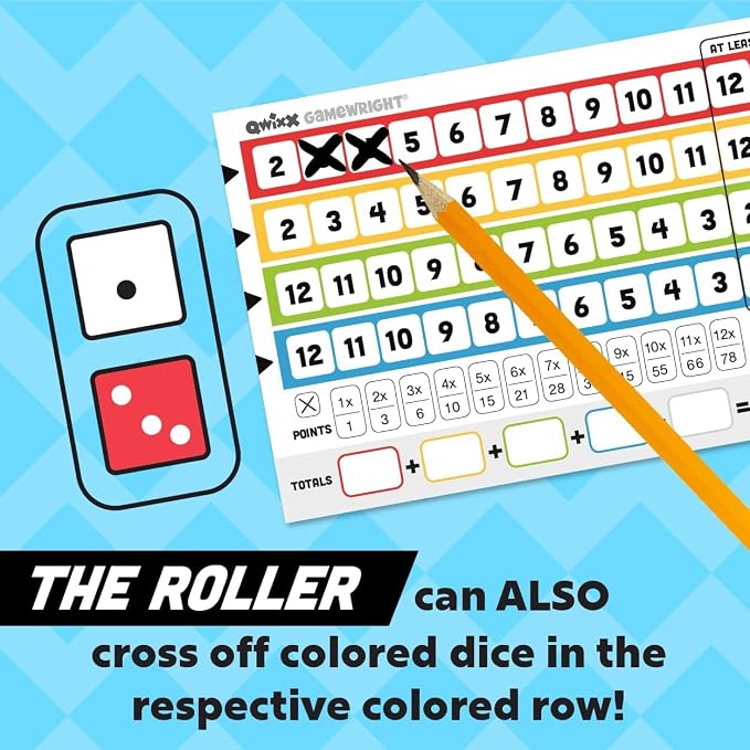 Qwixx Fast Family Dice Game – Quick 15-Minute Gameplay, Easy to Learn, Strategy & Luck, Travel-Friendly Party Game for Kids & Adults Ages 8+, 2–5 Players