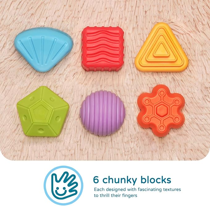 LiKee Montessori Toys for 1 Year Old Multi Sensory Shapes, Toddler Developmental Learning Birthday Gifts, Baby Toys 12+ Months (Activity Cube)